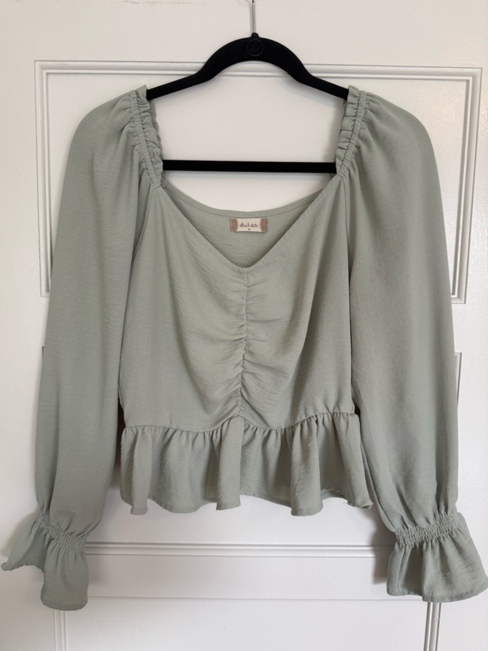 Altar'd State Sage Green Laryssa Top
